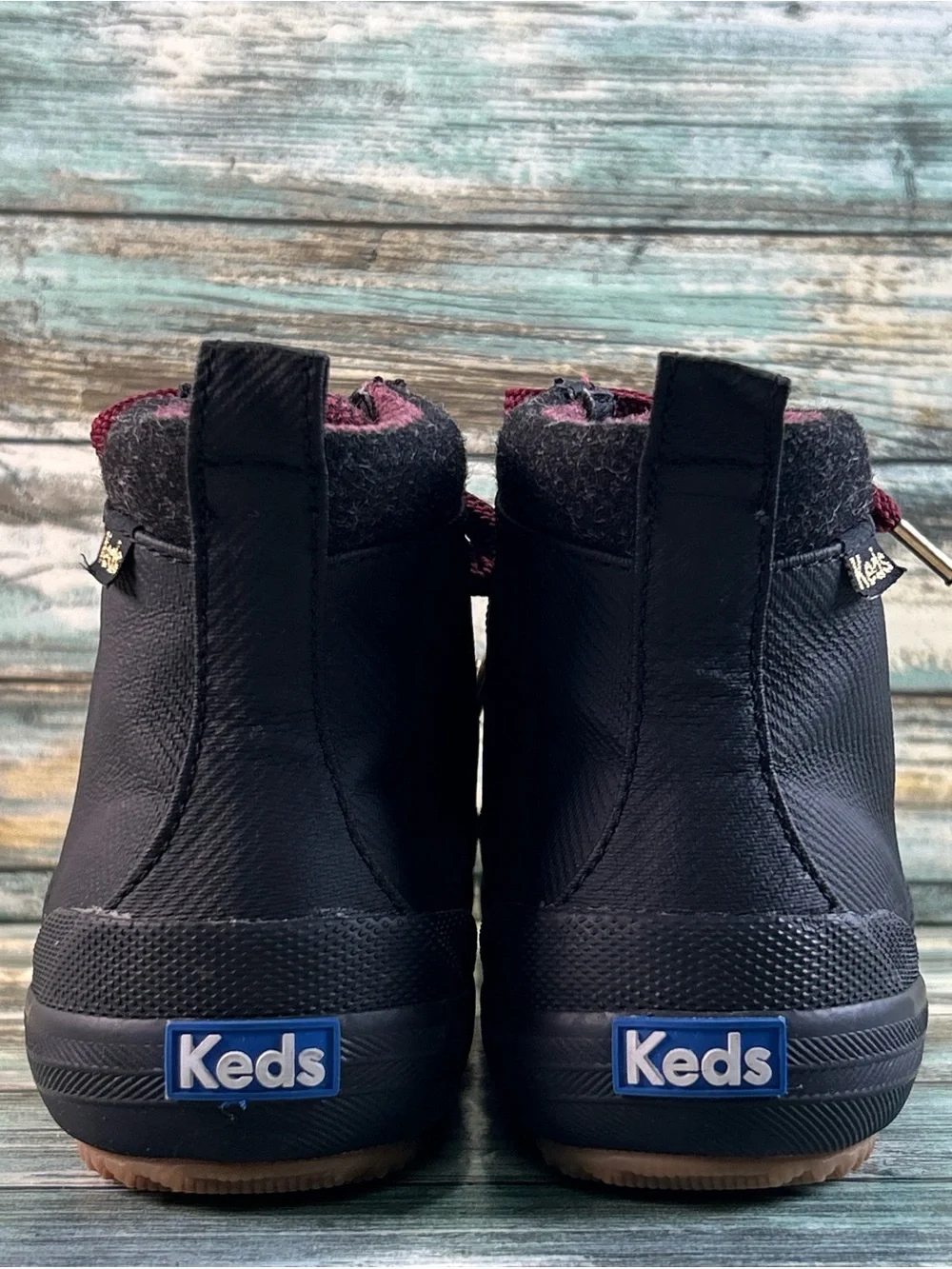KEDS Scout Waterproof Ankle Bootie Size 6.5 Rain Paddock Ranch Flat Casual Black